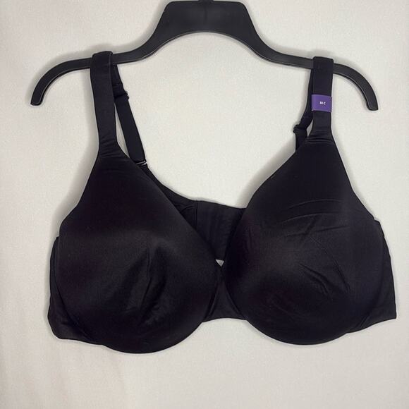 NWT catherines intimates full coverage smooth underwire bra in black 50C - Picture 1 of 6